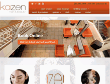 Tablet Screenshot of kazenhair.com